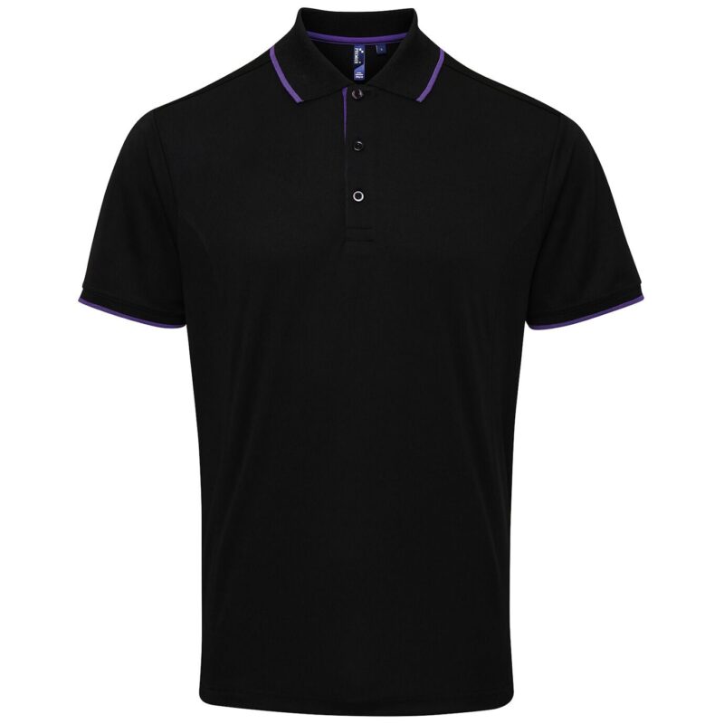 Premier Contrast Coolchecker Pique Polo Shirt
