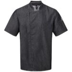 Premier Short Sleeve Zipped Chef's Jacket