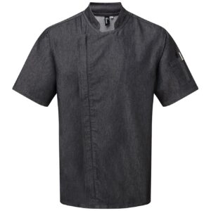 Premier Short Sleeve Zipped Chef's Jacket