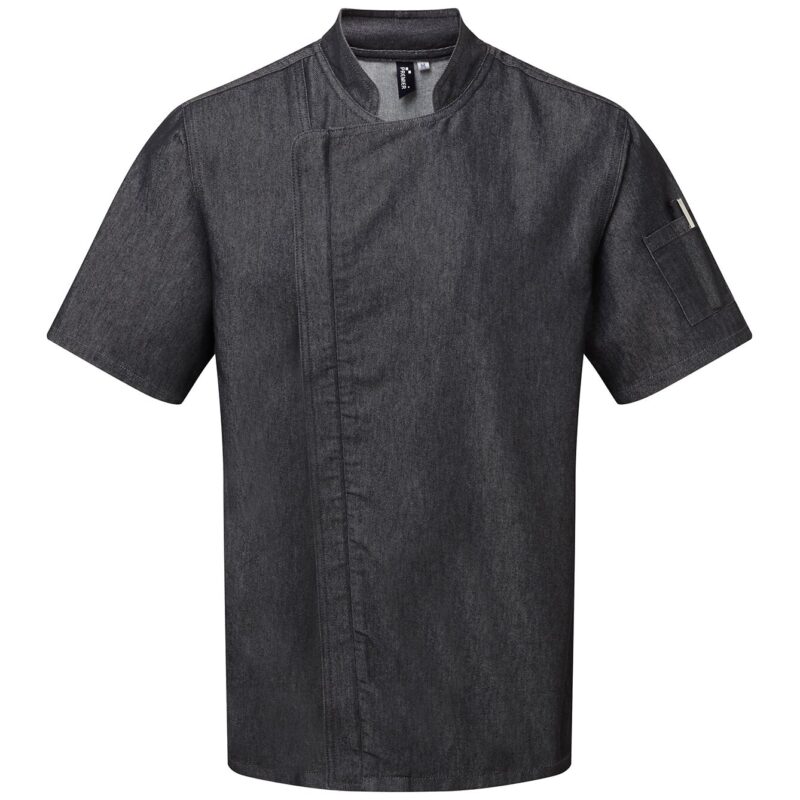 Premier Short Sleeve Zipped Chef's Jacket