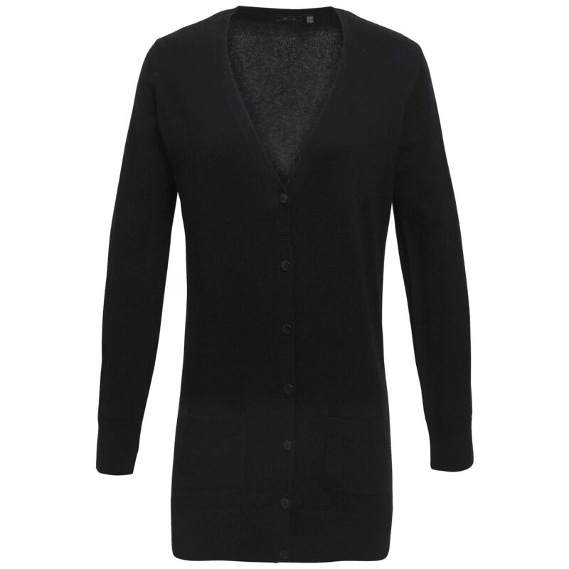 Premier Ladies Longline V Neck Cardigan
