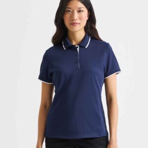 Premier Ladies Contrast Coolchecker Pique Polo Shirt