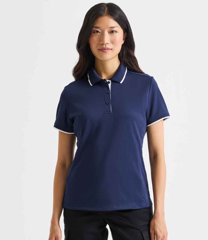 Premier Ladies Contrast Coolchecker Pique Polo Shirt