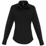 Premier Ladies Long Sleeve Stretch Fit Poplin Shirt