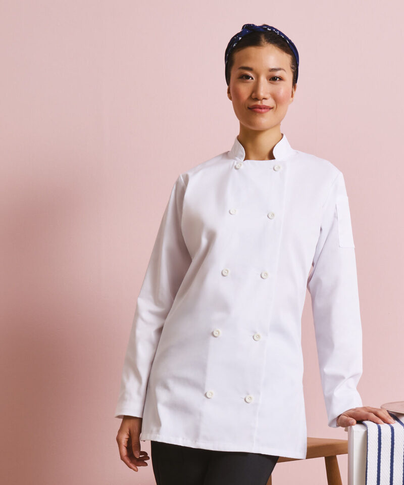 Premier Ladies Long Sleeve Chef's Jacket