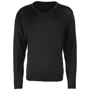 Premier Knitted Cotton Acrylic V Neck Sweater