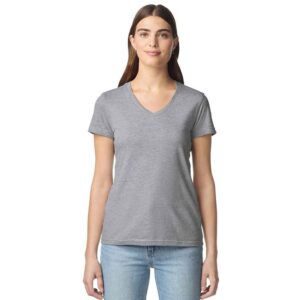 Gildan Ladies SoftStyle V Neck T-Shirt