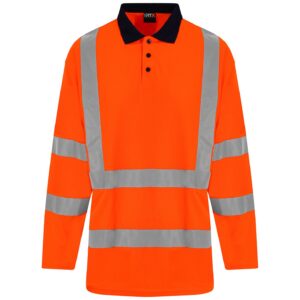 Pro RTX High Visibility Long Sleeve Polo Shirt