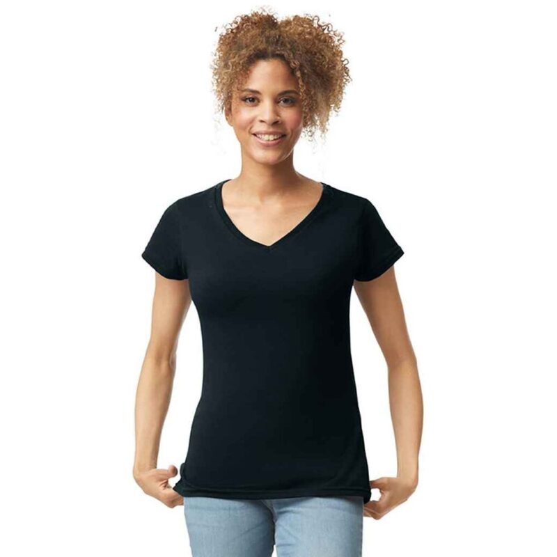 Gildan Ladies SoftStyle V Neck T-Shirt