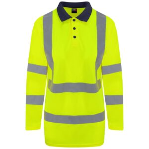 Pro RTX High Visibility Long Sleeve Polo Shirt