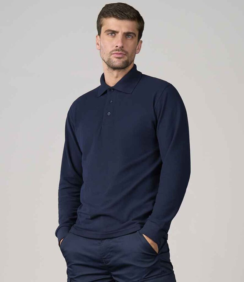 Pro RTX Pro Long Sleeve Pique Polo Shirt