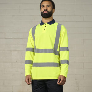 Pro RTX High Visibility Long Sleeve Polo Shirt