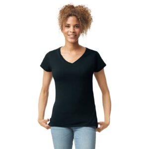 Gildan Ladies SoftStyle V Neck T-Shirt