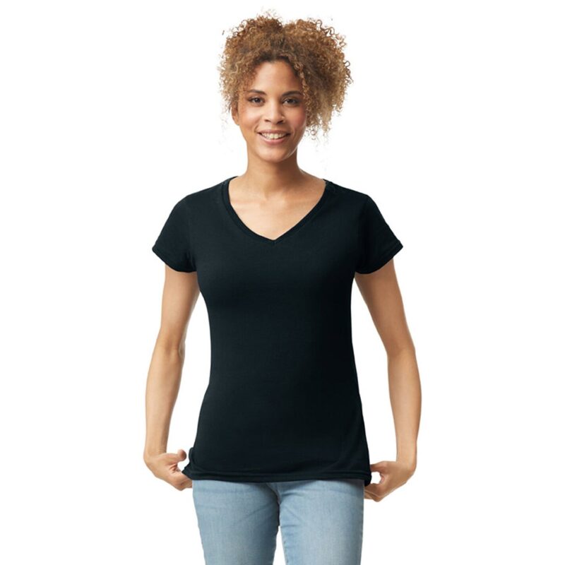 Gildan Ladies SoftStyle V Neck T-Shirt
