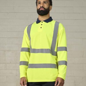 Pro RTX High Visibility Long Sleeve Polo Shirt