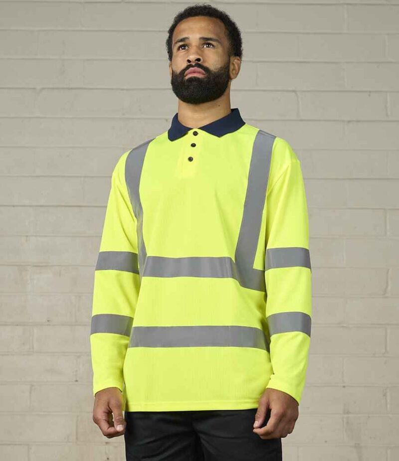 Pro RTX High Visibility Long Sleeve Polo Shirt