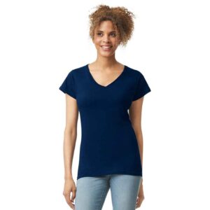 Gildan Ladies SoftStyle V Neck T-Shirt