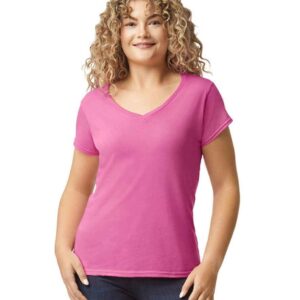 Gildan Ladies SoftStyle V Neck T-Shirt