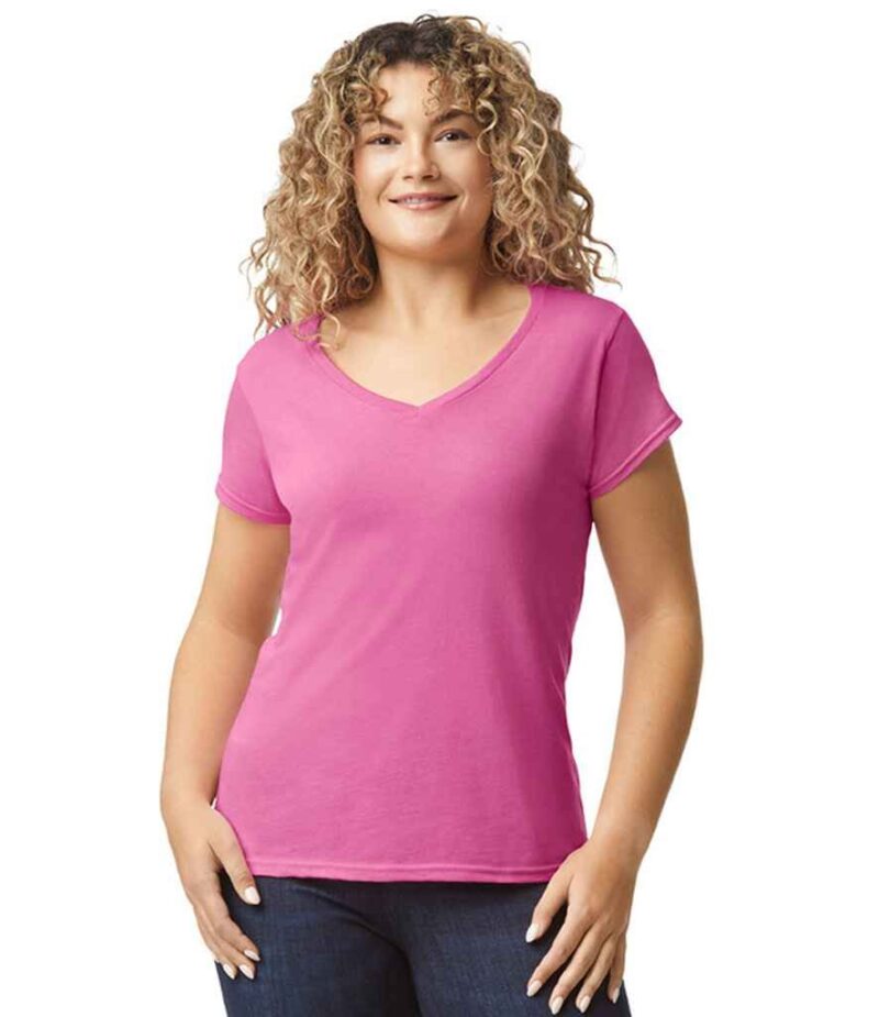 Gildan Ladies SoftStyle V Neck T-Shirt
