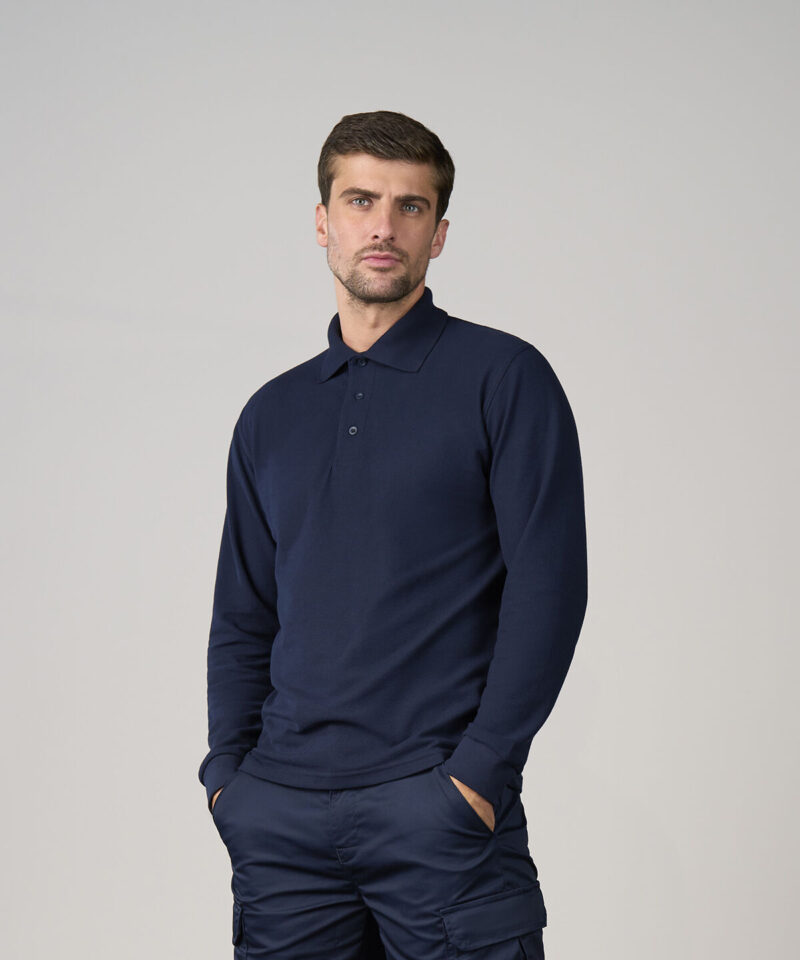 Pro RTX Pro Long Sleeve Pique Polo Shirt