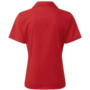 Premier Ladies Short Sleeve Poplin Blouse