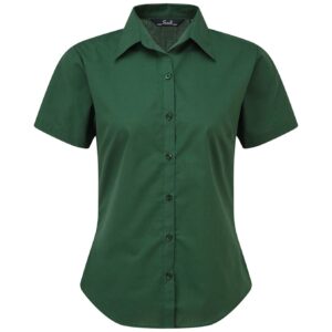 Premier Ladies Short Sleeve Poplin Blouse