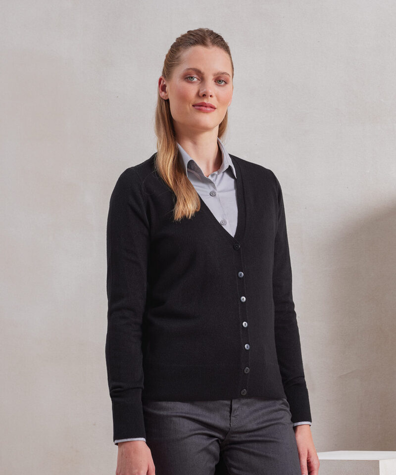 Premier Ladies Essential Acrylic V Neck Cardigan