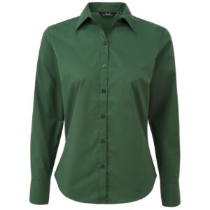 Premier Ladies Long Sleeve Poplin Blouse