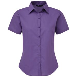 Premier Ladies Short Sleeve Poplin Blouse