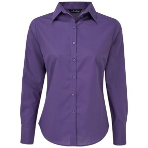 Premier Ladies Long Sleeve Poplin Blouse