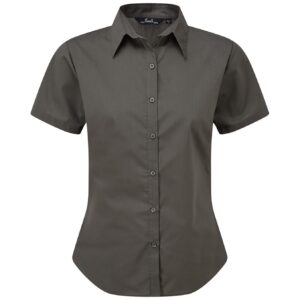 Premier Ladies Short Sleeve Poplin Blouse