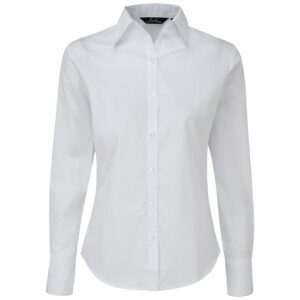 Premier Ladies Long Sleeve Poplin Blouse