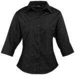 Premier Ladies 3/4 Sleeve Poplin Blouse