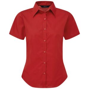 Premier Ladies Short Sleeve Poplin Blouse