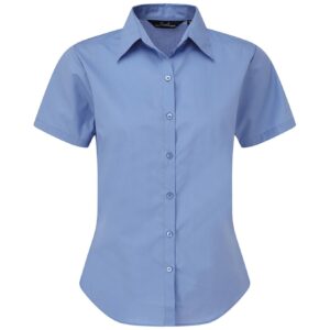 Premier Ladies Short Sleeve Poplin Blouse