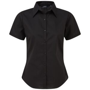 Premier Ladies Short Sleeve Poplin Blouse
