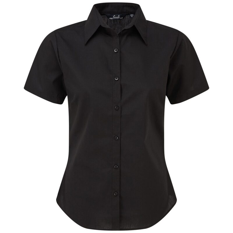 Premier Ladies Short Sleeve Poplin Blouse