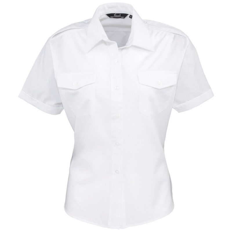 Premier Ladies Short Sleeve Pilot Shirt