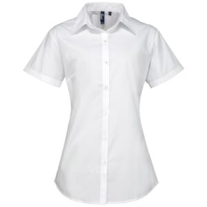 Premier Ladies Supreme Short Sleeve Poplin Shirt
