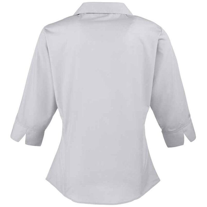 Premier Ladies 3/4 Sleeve Poplin Blouse