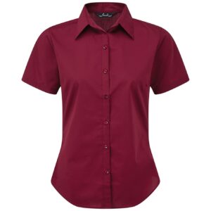 Premier Ladies Short Sleeve Poplin Blouse