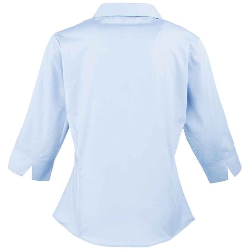 Premier Ladies 3/4 Sleeve Poplin Blouse