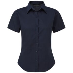 Premier Ladies Short Sleeve Poplin Blouse