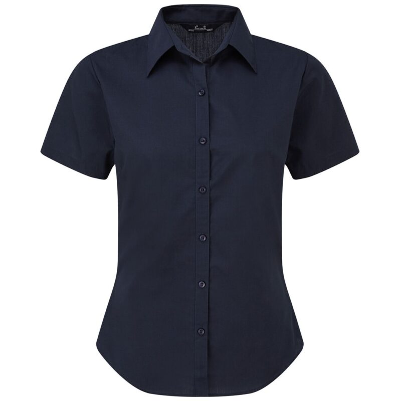 Premier Ladies Short Sleeve Poplin Blouse
