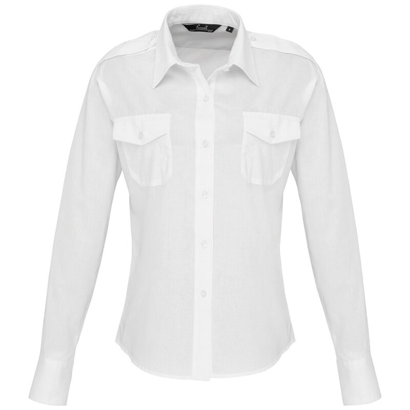 Premier Ladies Long Sleeve Pilot Shirt