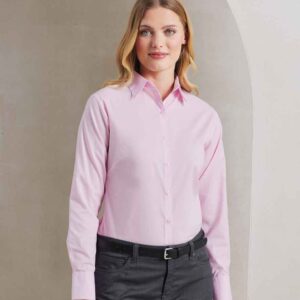 Premier Ladies Long Sleeve Poplin Blouse