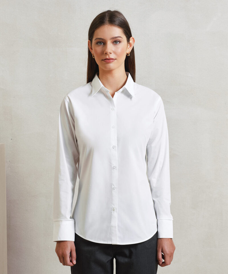 Premier Ladies Supreme Long Sleeve Poplin Shirt