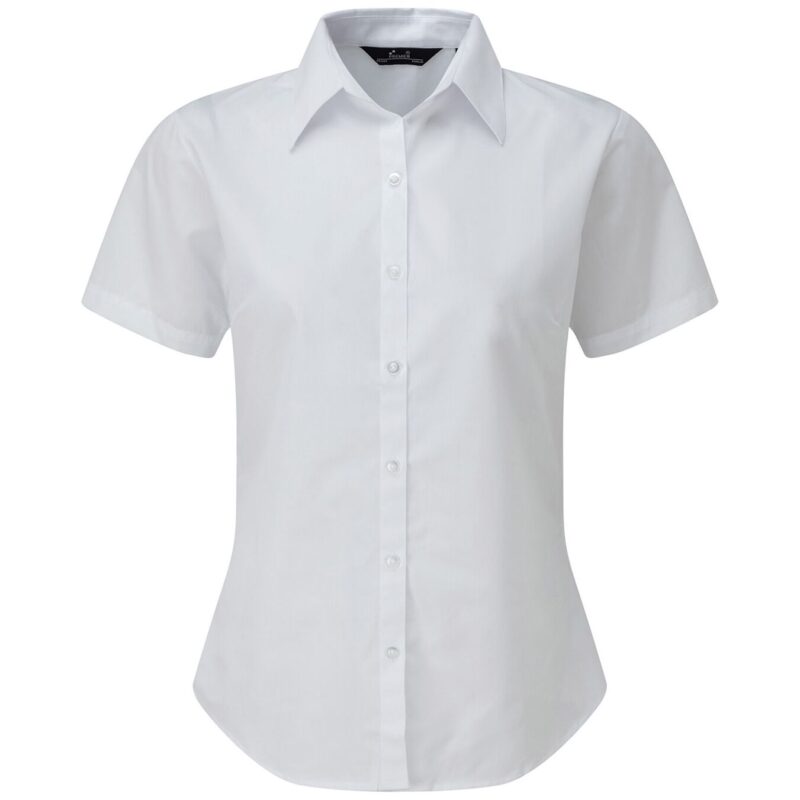 Premier Ladies Short Sleeve Poplin Blouse