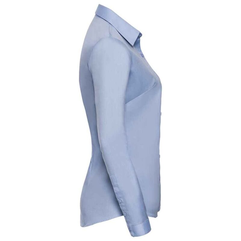 Russell Athletic Collection Ladies Long Sleeve Herringbone Shirt