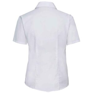 Russell Athletic Collection Ladies Short Sleeve Easy Care Oxford Shirt
